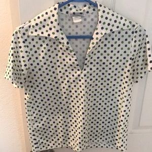 Vintage Ship N Shore polka dot top